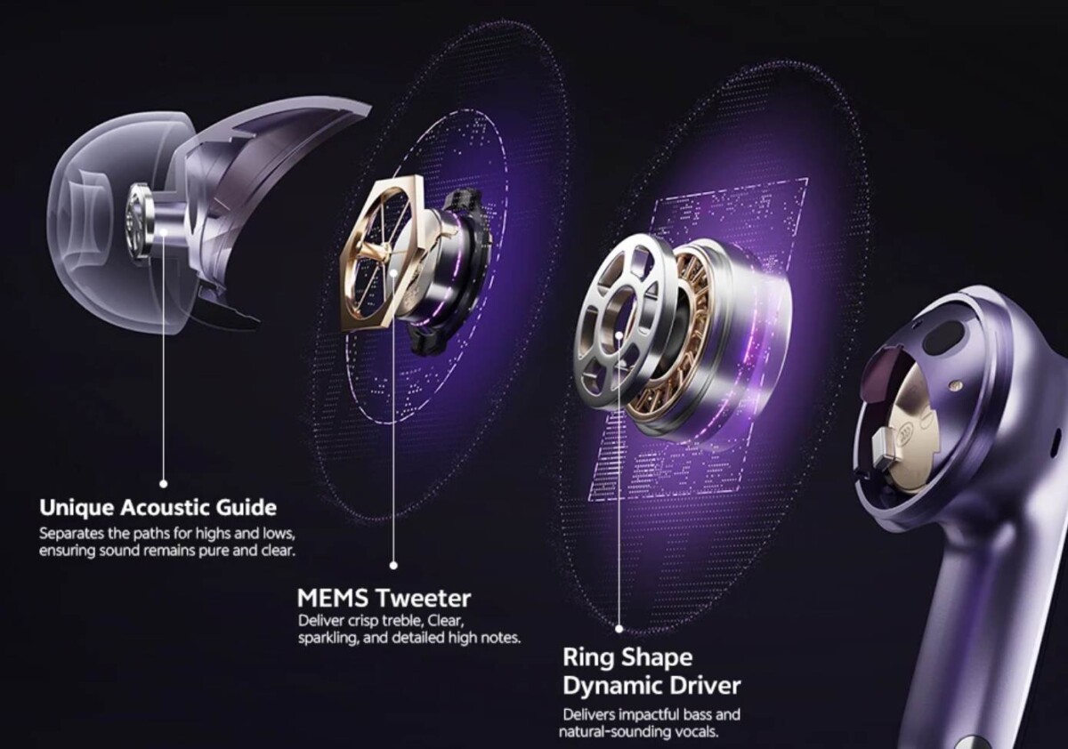 QCY MeloBuds N70 MEMS, dual driver fülhallgató