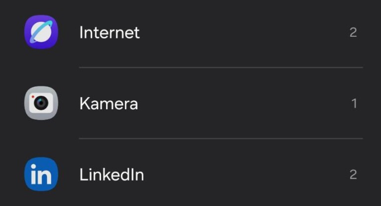 Samsung kamera widget