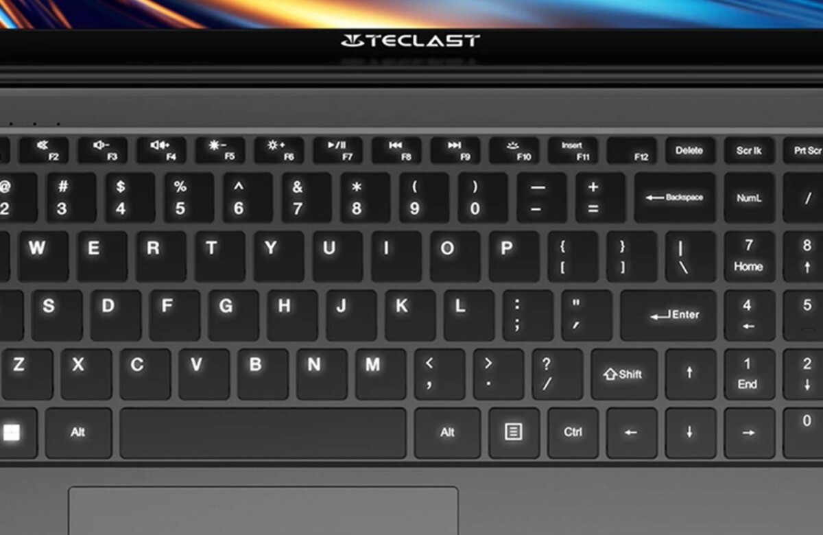 Teclast F17 Plus laptop háttérvilágítós billentyűzet