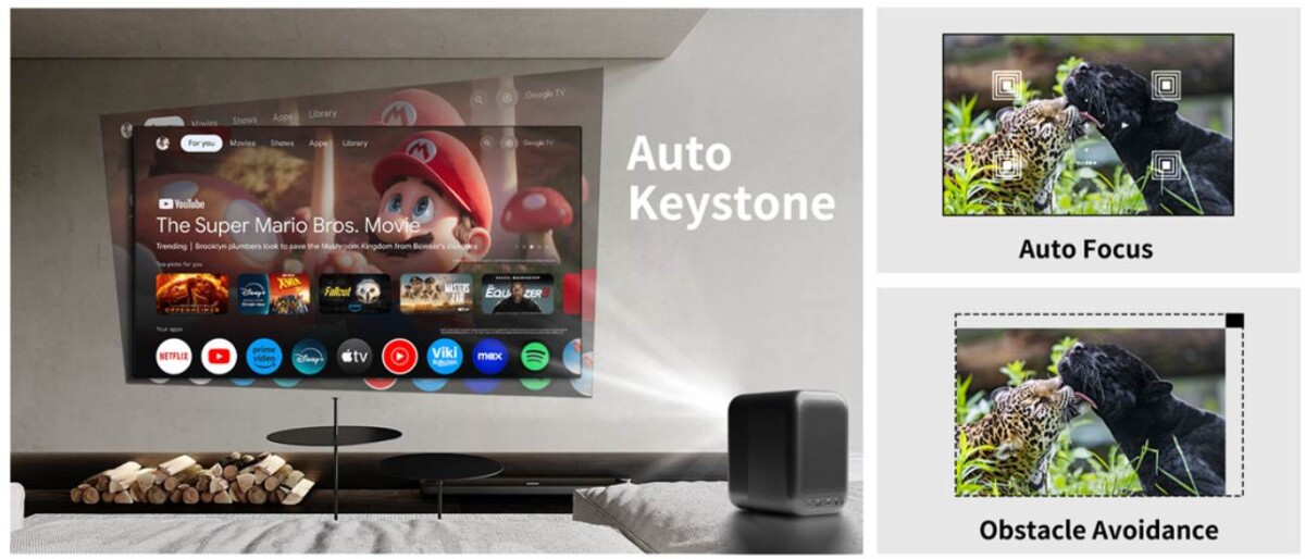 WUPRO Cinema G1 projektor automatikus kép korrekció