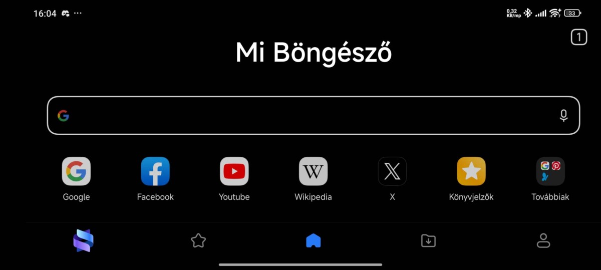 Xiaomi böngésző