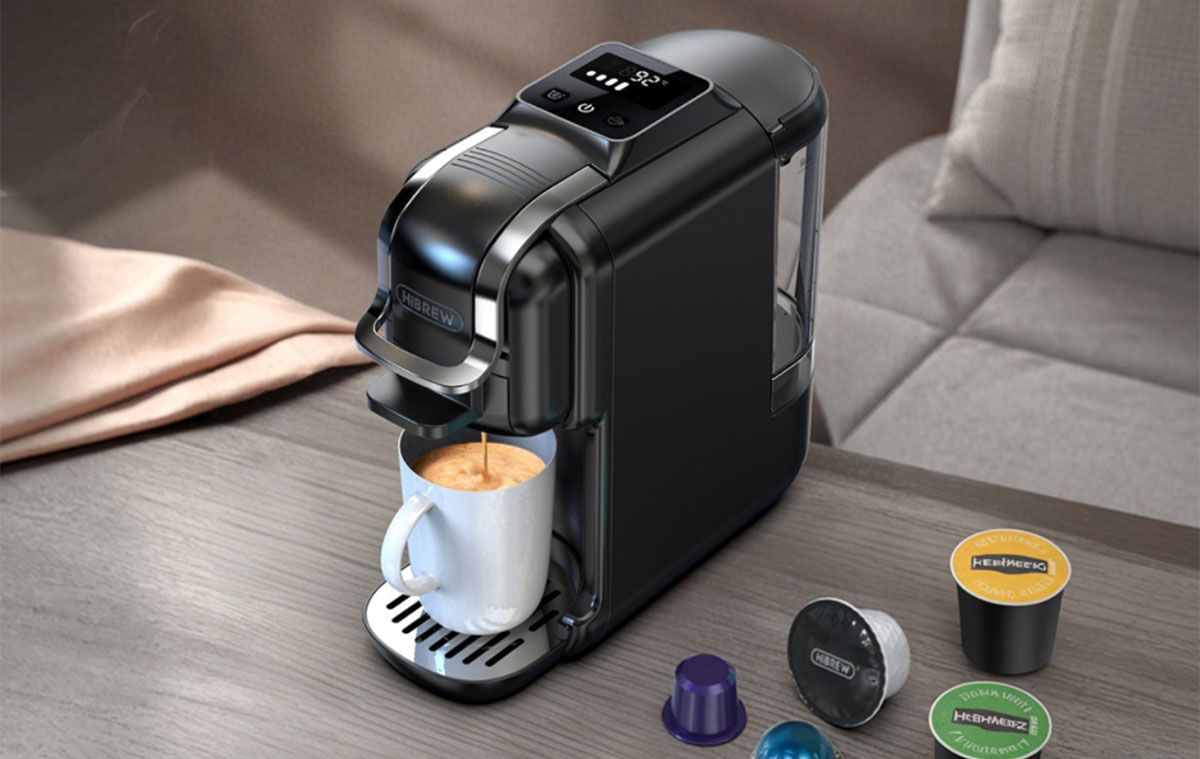 A HiBREW H2C kávéfőzővel villámgyorsan főzhetsz kávét a saját ízlésed szerint, bármilyen kapszulából