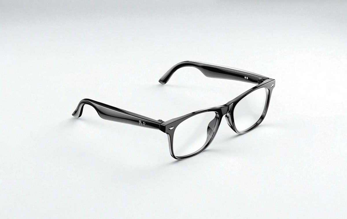 AI szemüveg beépített hangszóróval és fordítóval