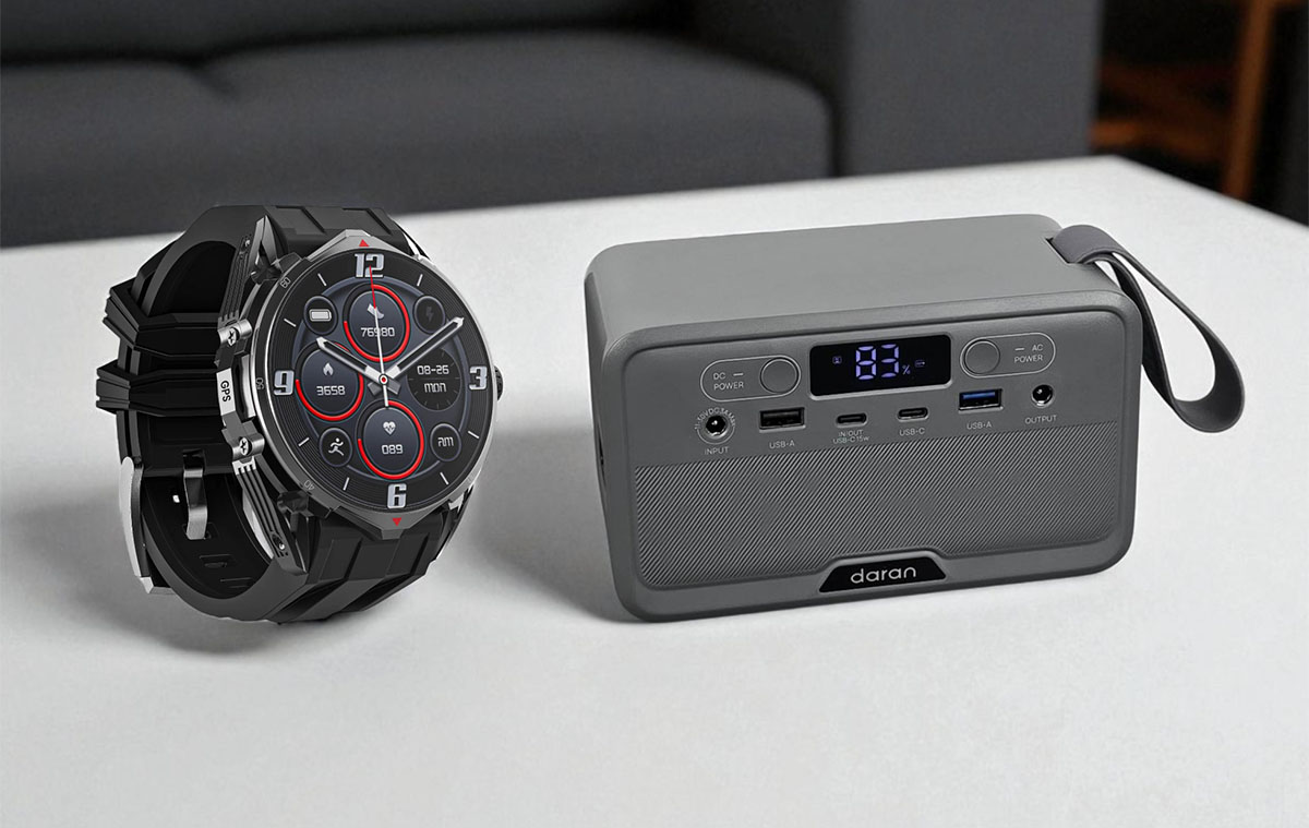 Hordozható áramforrás és nem átlagos okosóra