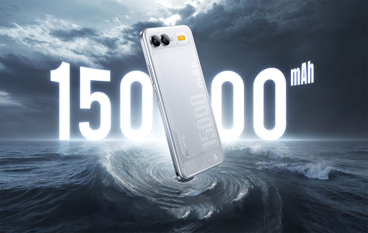 Na ez durva: a könnyű és vékony 15 000 mAh telefon, a realme-től
