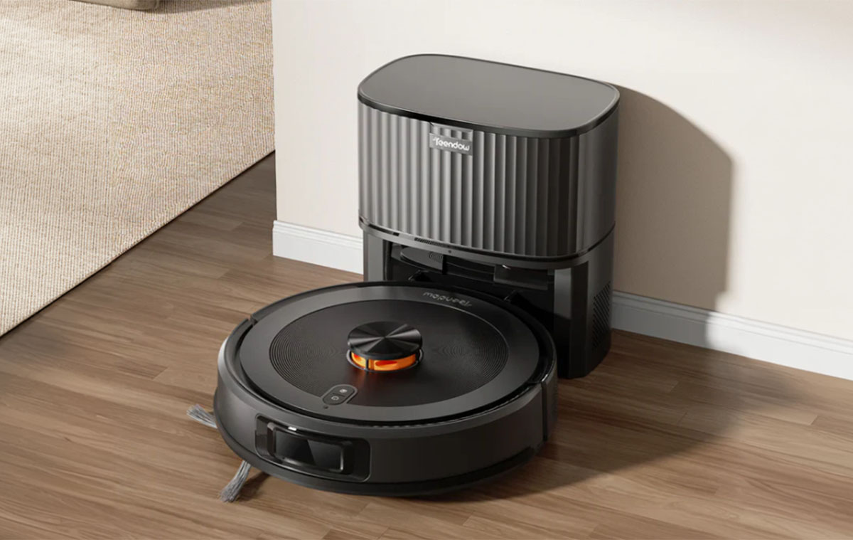 Teljesen automatizált takarítás a Teendow D10S MAX robotporszívóval, nagyon olcsón