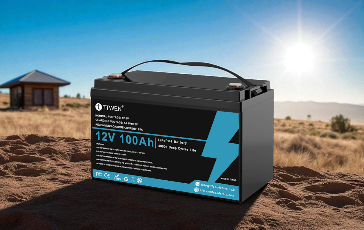 100Ah-s LiFePO4 okos TTWEN akkumulátor