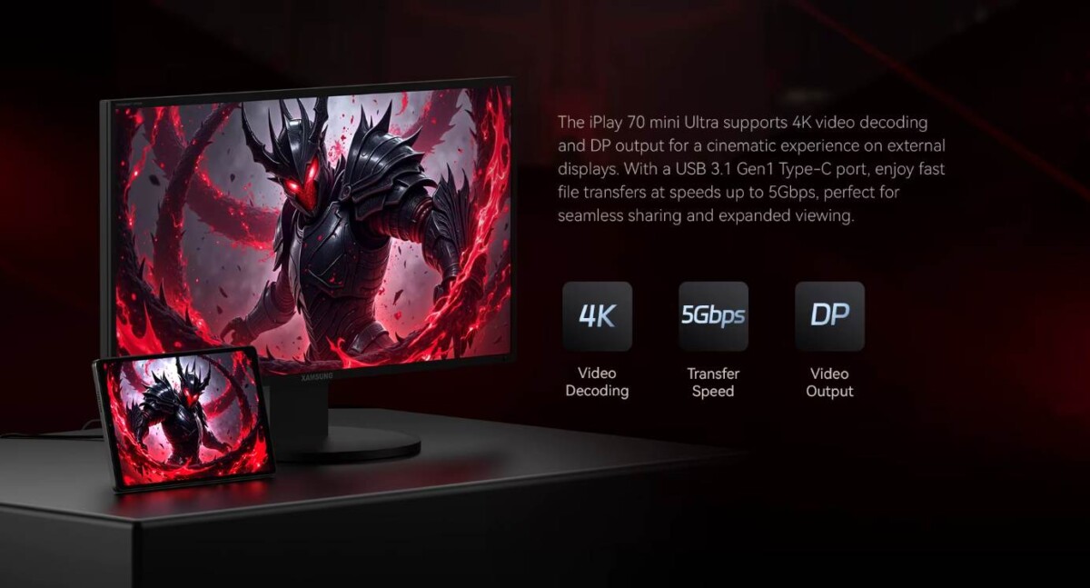 ALLDOCUBE iPlay 70 mini Ultra DP kimenet