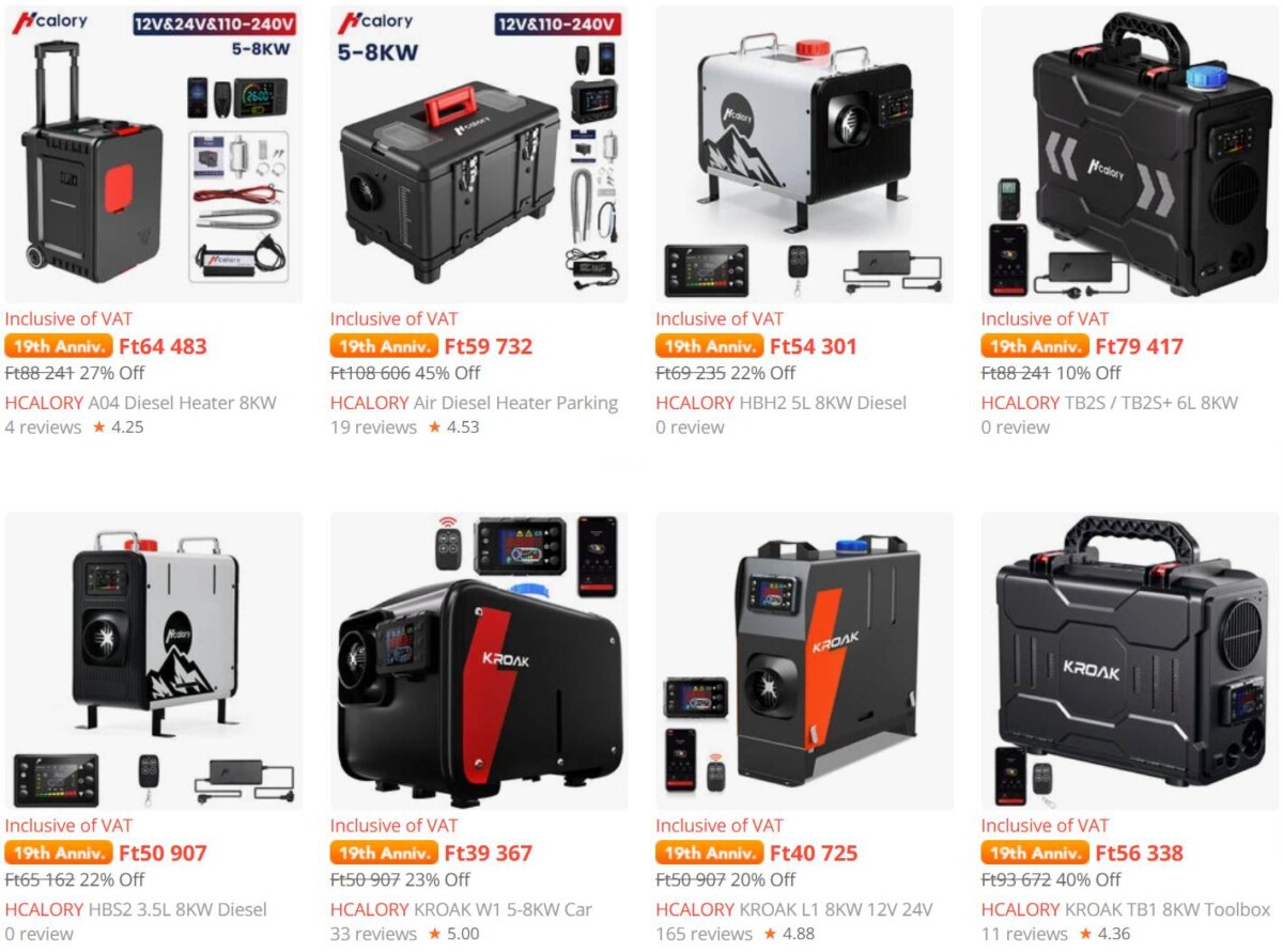 Banggood webáruház Hcalory