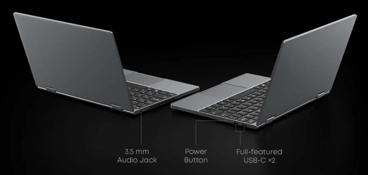 CHUWI MiniBook X bemenetek