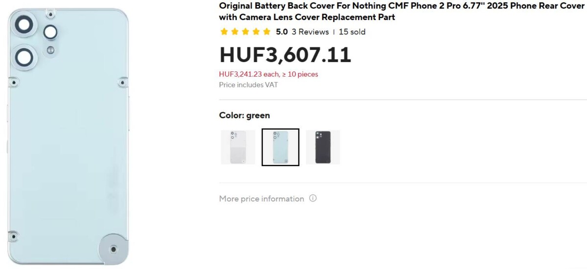 CMF Phone 2 Pro cserélhető hátlap