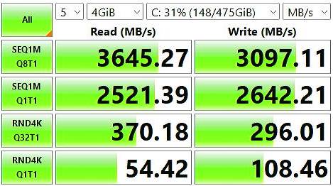 Ninkear M7 mini PC belső meghajtó sebessége
