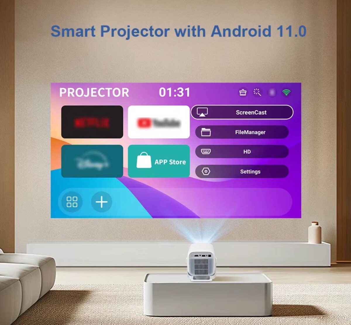 PROGAGA PG370 Androidos projektor
