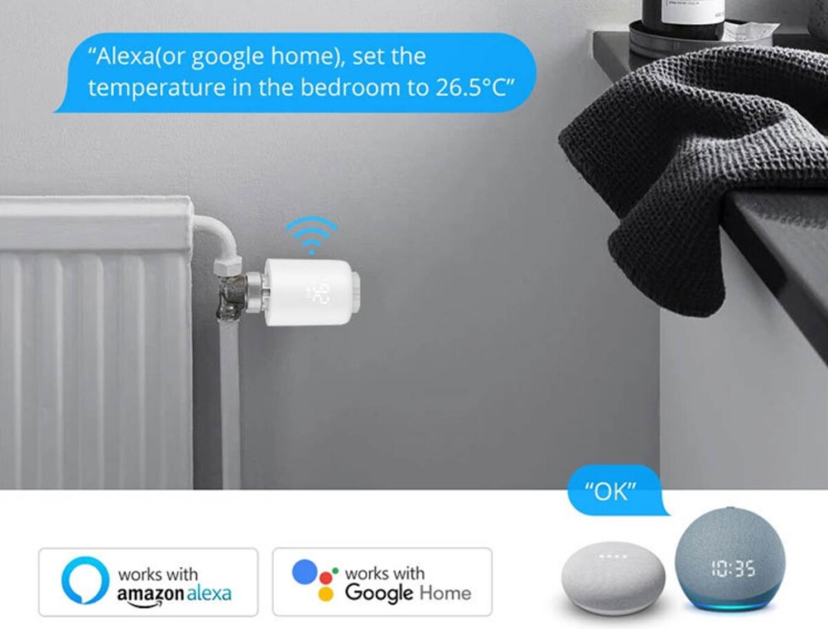 Radiátor okosító hangvezérléssel