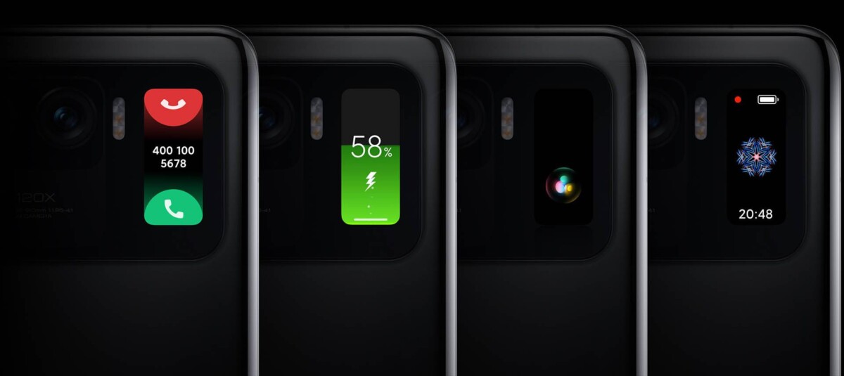 Xiaomi 11 Ultra hátlapi kijelző