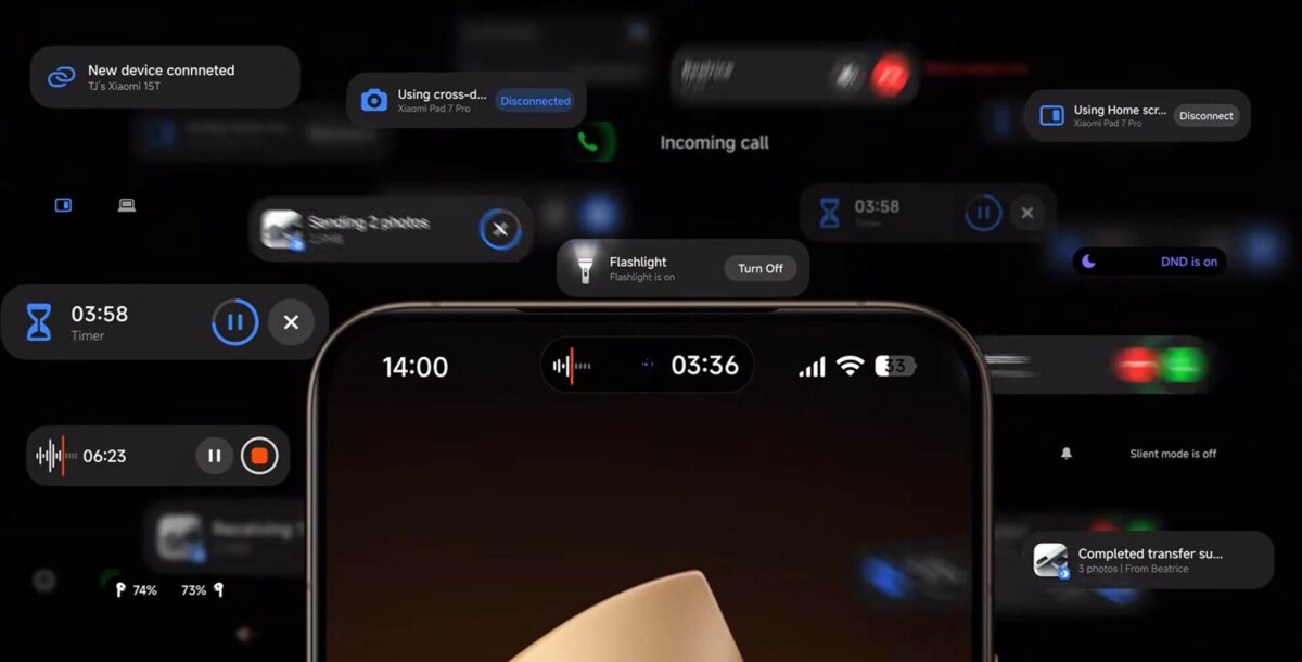 Xiaomi HyperOS 3 HyperIsland