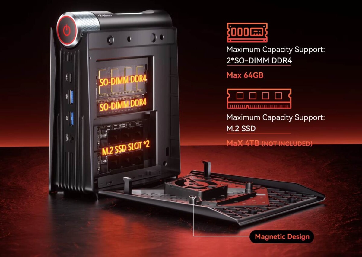 ACEMAGIC S3A mini PC bővítés