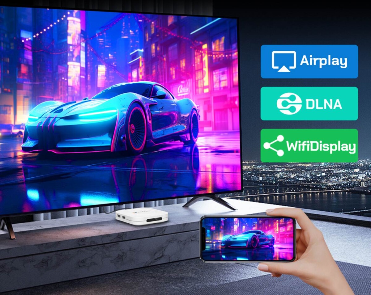 H96MAX M1 Plus lejátszás telefonról