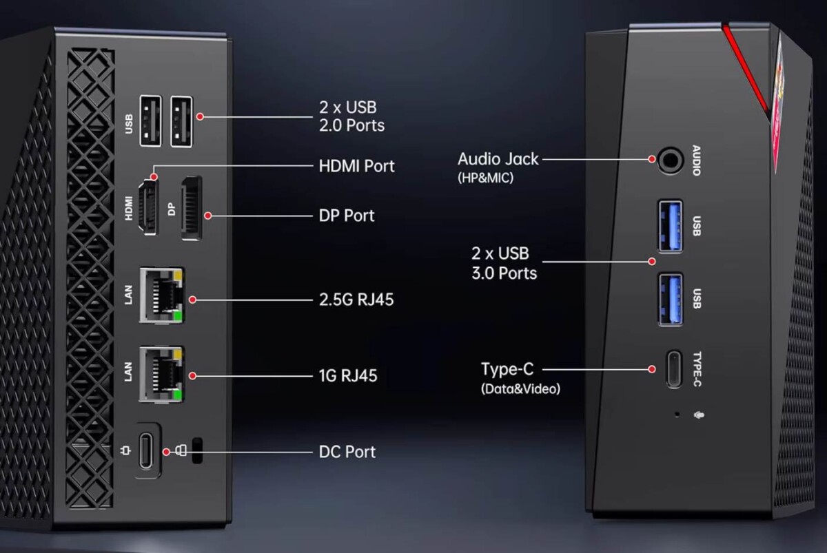 Olcsó mini PC bemenetek
