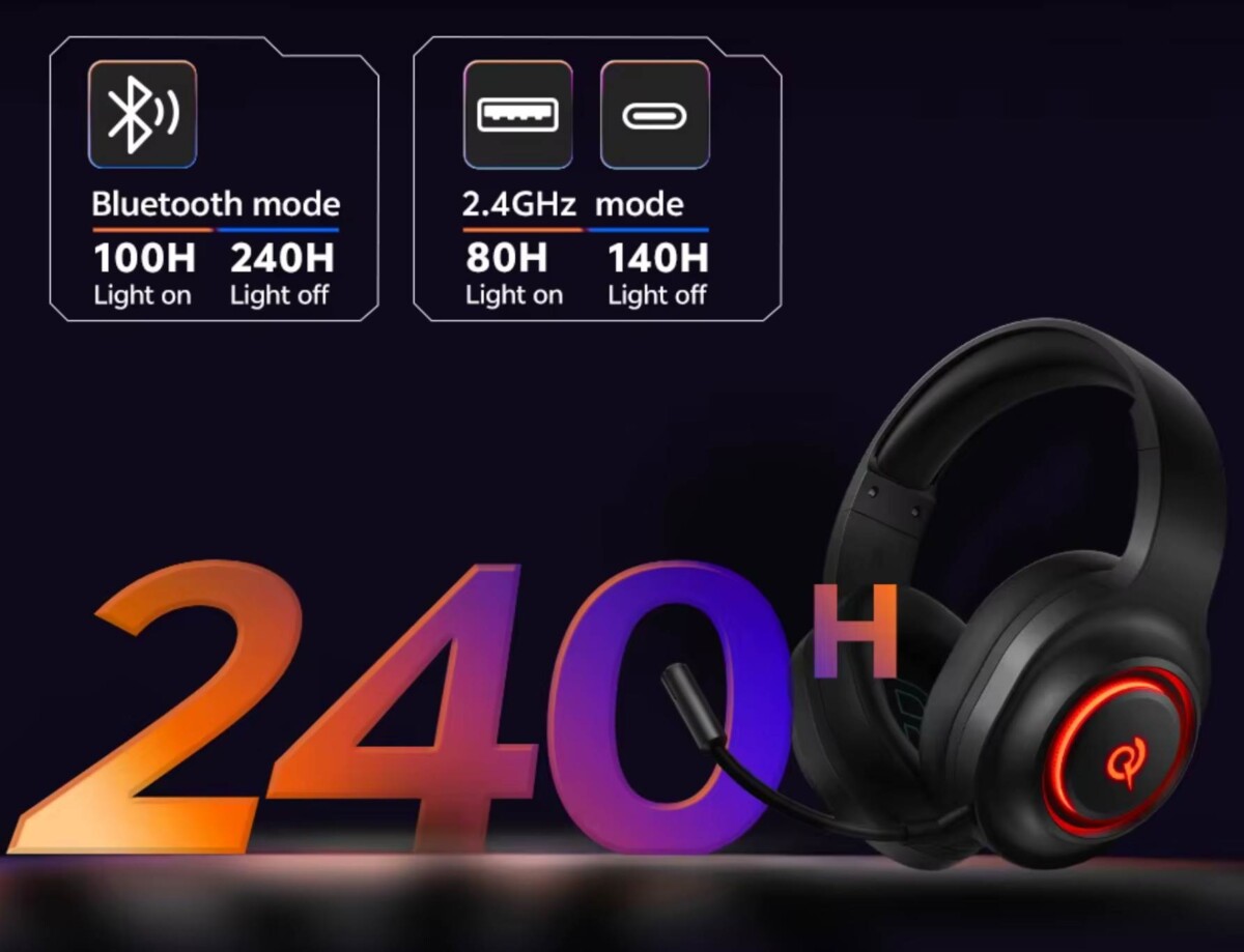 QCY Heroad V200 üzemidő