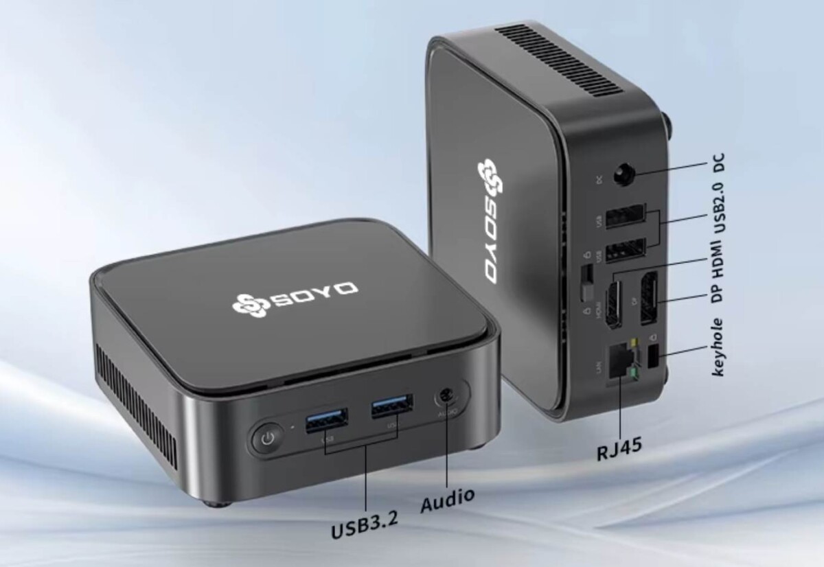 SOYO M4 Plus mini PC bemenetek