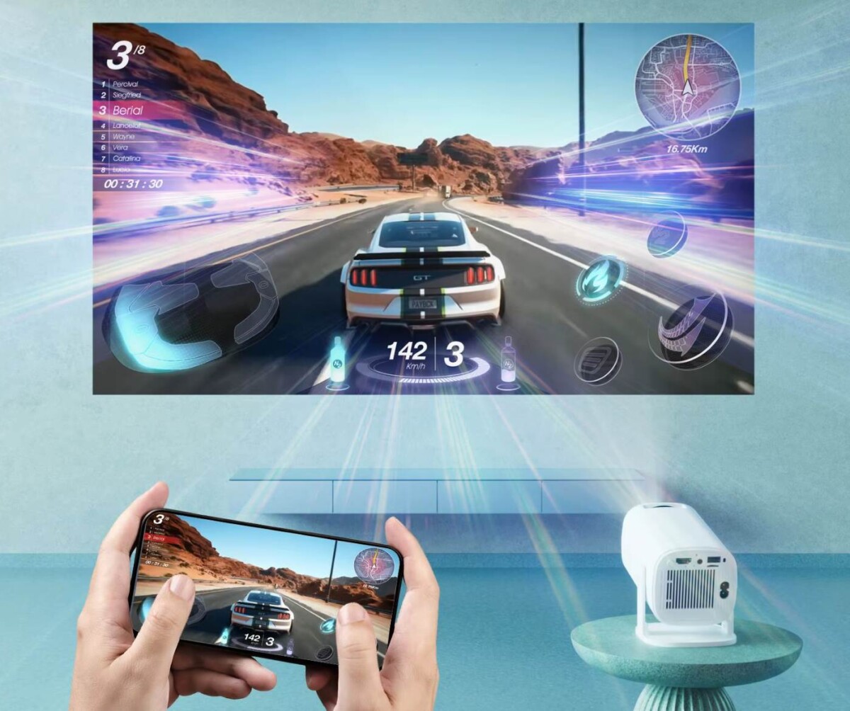 Szinte filléres androidos mobil projektor