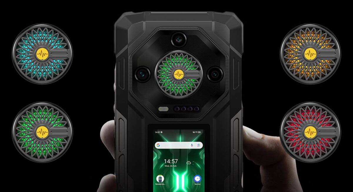 Ulefone Armor 33 Pro RGB világítás