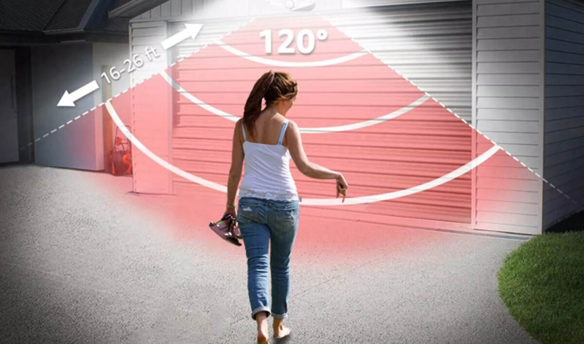 Vezetéknélküli kültéri világítással mozgásérzékeléssel