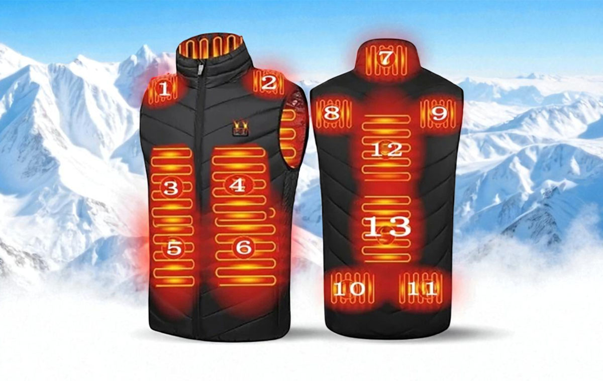 A legnagyobb hidegben is komoly meleget ad ez a fűtött mellény