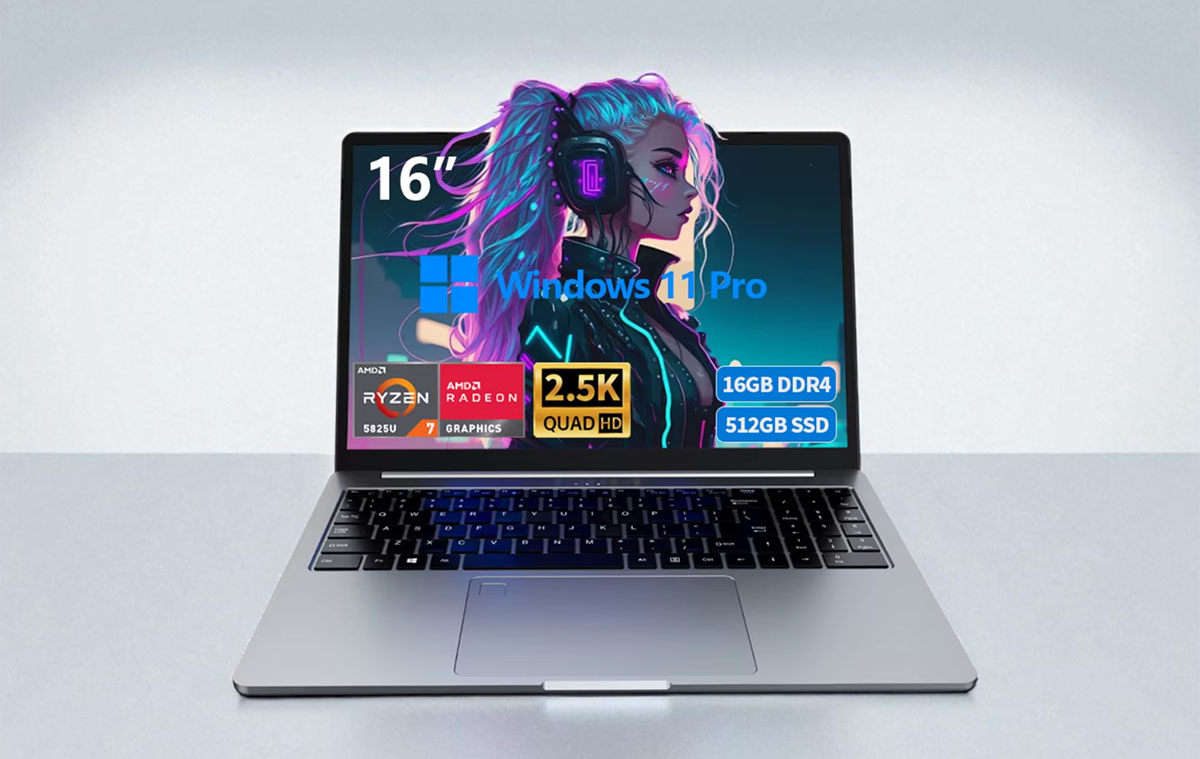 Abszolút prémium az olcsó laptopok között 16", 120Hz kijelzővel, ujjlenyomat-olvasóval