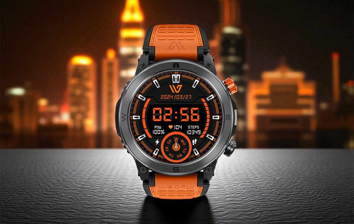 Filléres AMOLED okosóra kegyetlen jó dizájnnal és sok funkcióval: Weofly Conquer