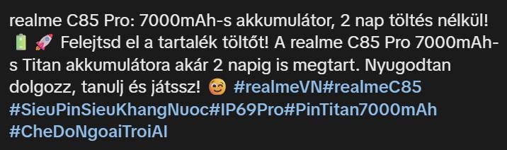 realme C85 pro bejelentés