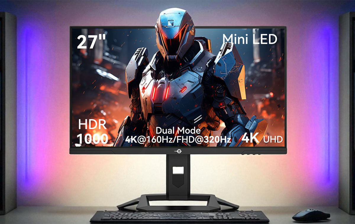 Szuperolcsó, professzionális, 160Hz-es 4K mini LED monitor: TITAN ARMY P275MV PLUS