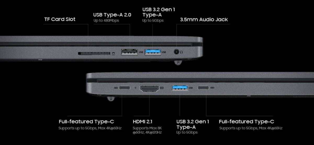 Blackview GamiBook 8 bemenetek