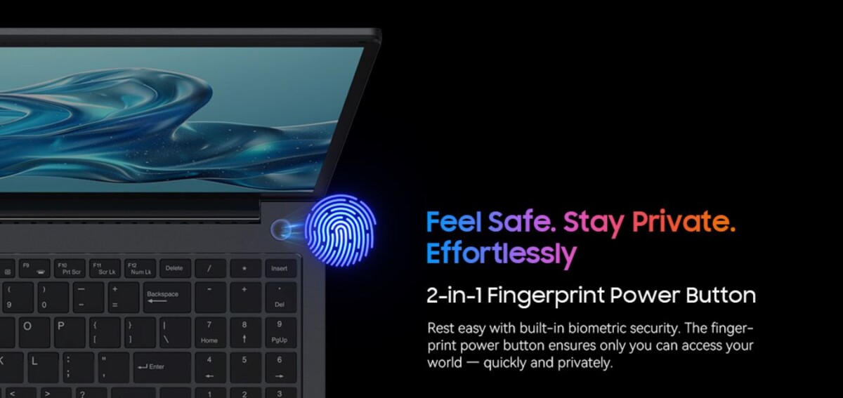 Blackview GamiBook 8 ujjlenyomat-olvasó