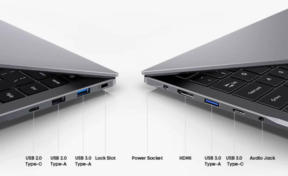 CHUWI GemiBook XPro bemenetek