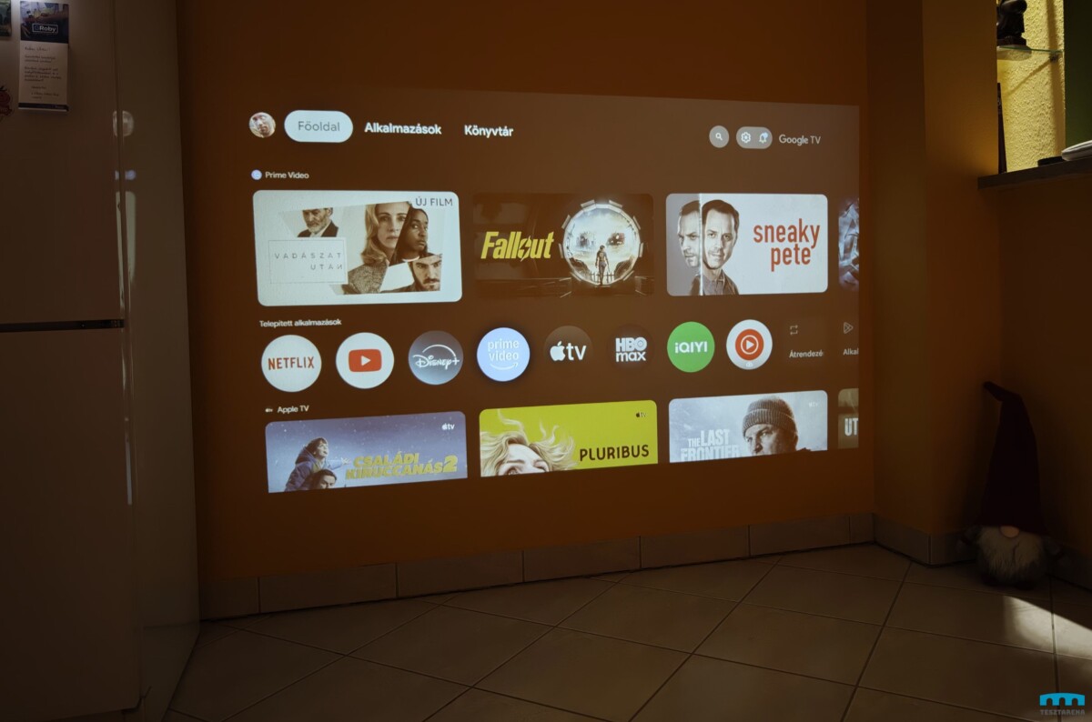 ETOE Starfish Plus projektor vetítés minta