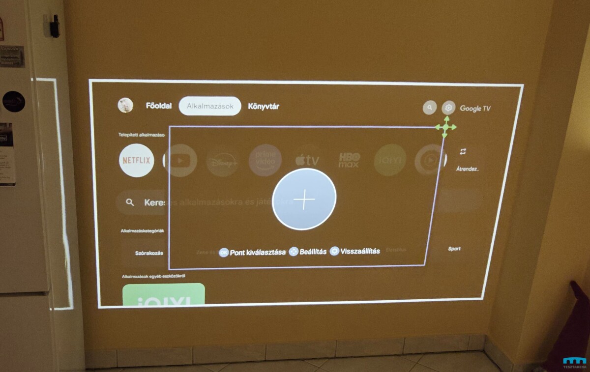 ETOE Starfish Plus trapéz korrekció