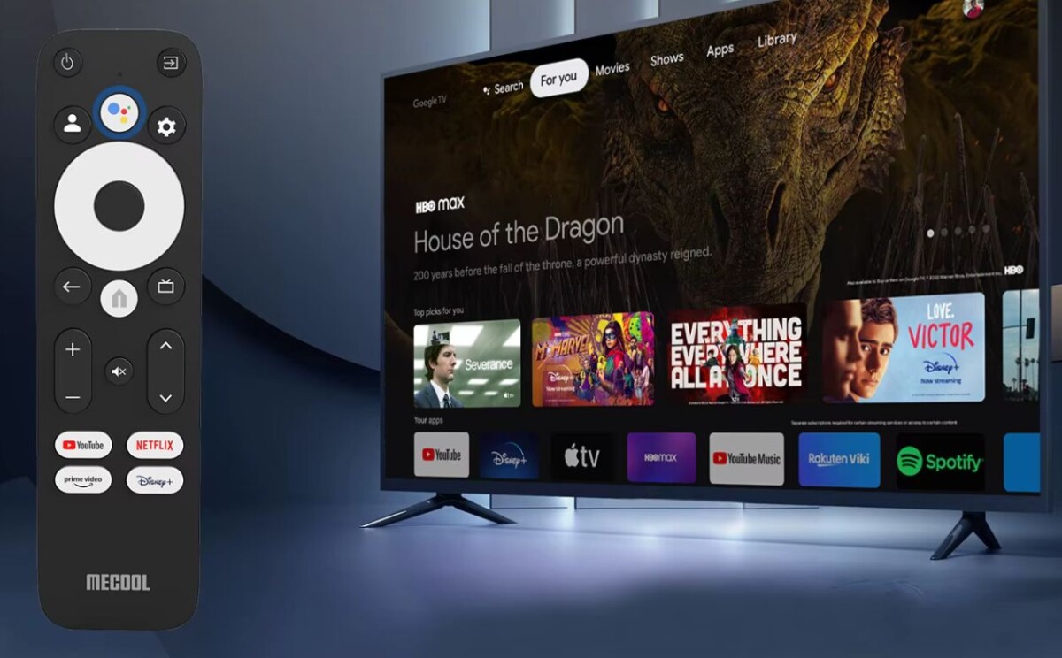 MECOOL KM7 PLUS hangvezérlés