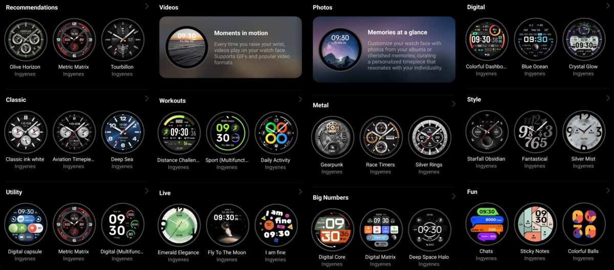 OnePlus Watch 3 óralapok