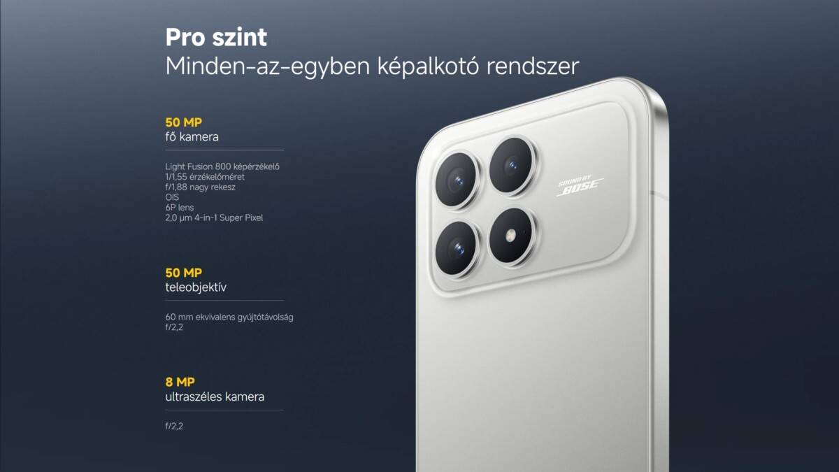 POCO F8 Pro kamerák