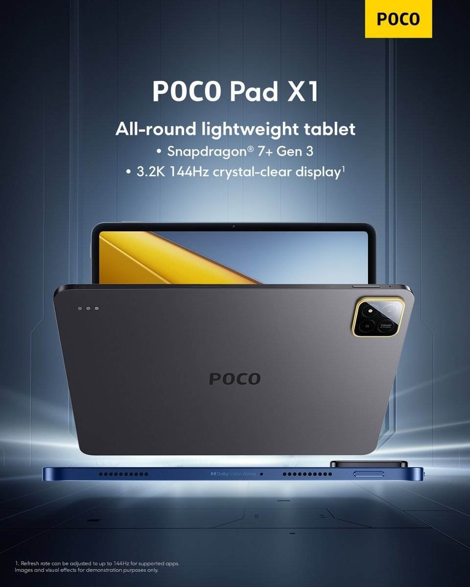 POCO Pad X1 tablet bejelentés