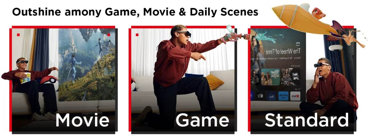 RayNeo Air 3S AR szemüveg használati módjai