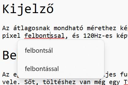 Windows Jegyzettömb helyesírás ellenőrzés