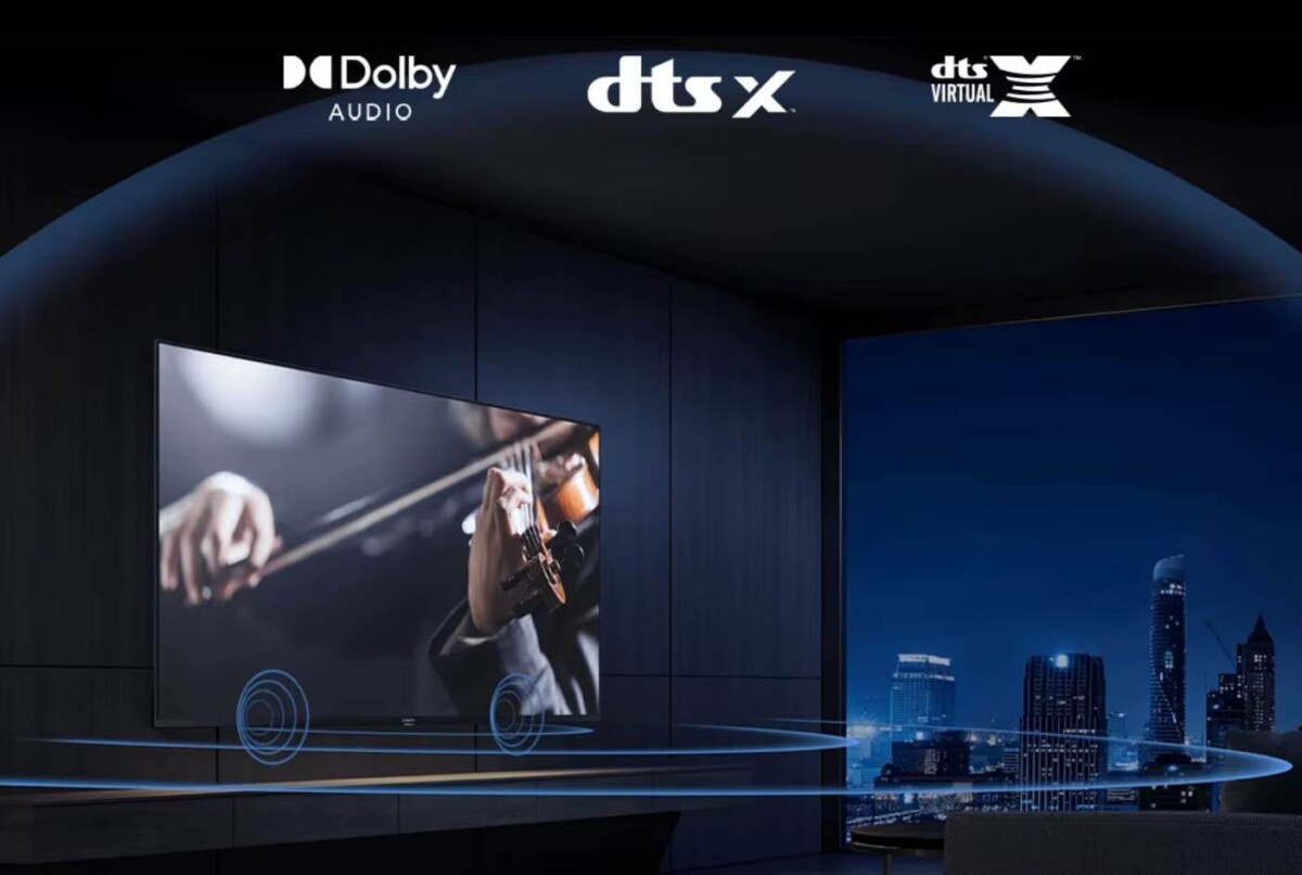 Xiaomi TV A32 Dolby Audio, DTS-X, DTS Virtual és Dolby Atmos támogatás