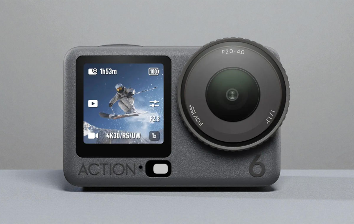 A DJI Osmo Action 6 akciókamera óriási újdonsággal és nagyon nagy szenzorral érkezett