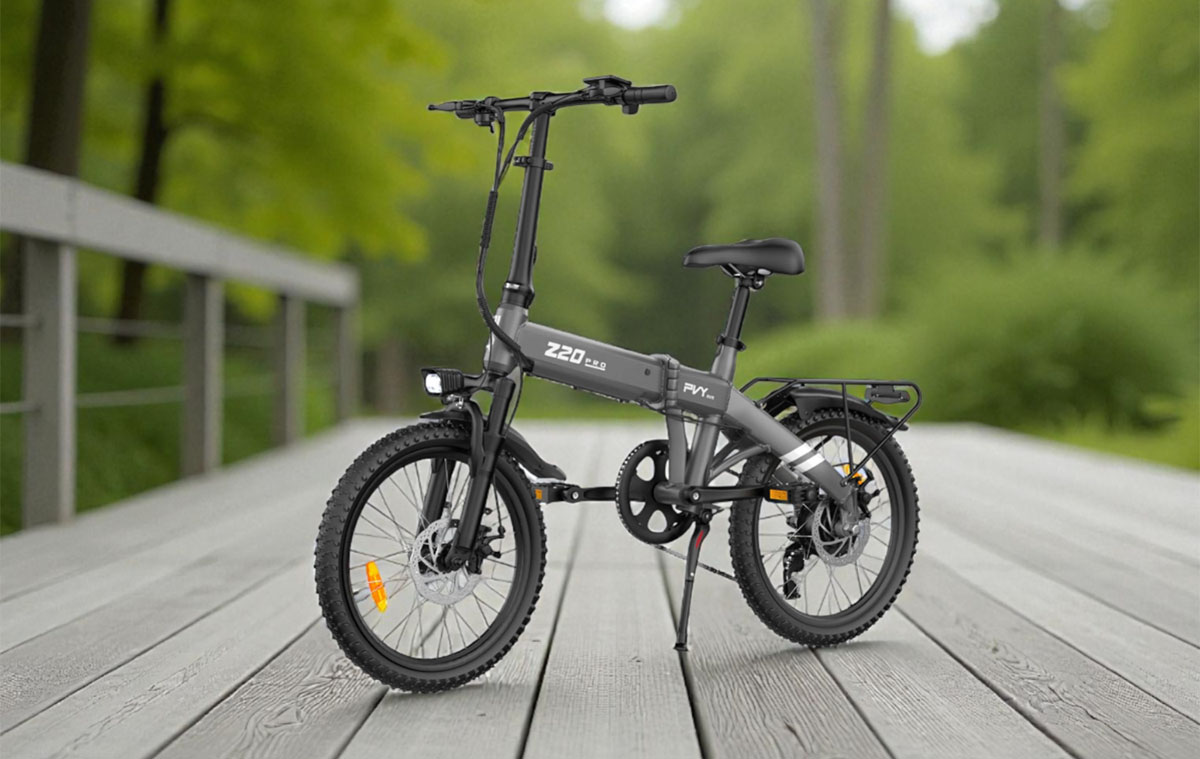 Városi ebike hosszú hatótávval és összecsukható vázzal: PVY Z20 PRO EVO