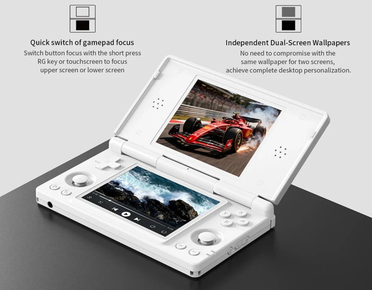 ANBERNIC RG DS két kijelzős kézi konzol