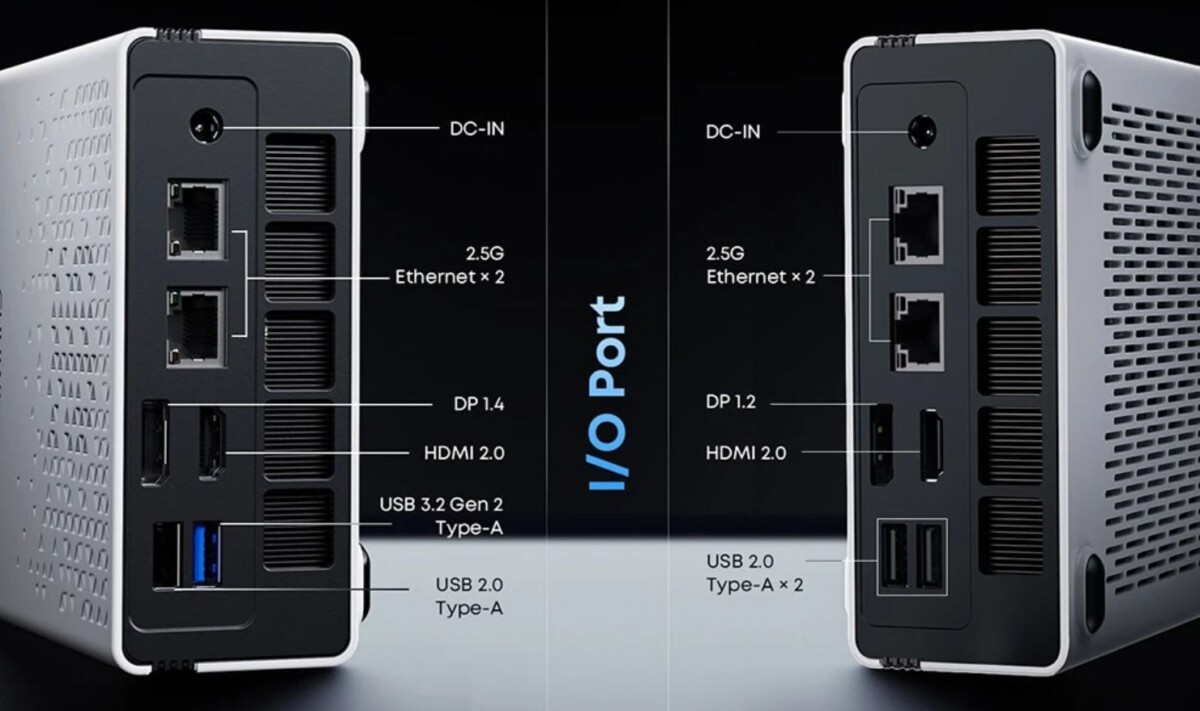 CHUWI UBox mini PC bemenetek