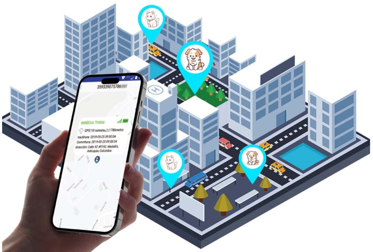 Kutya, macska nyomkövető LBS wifi